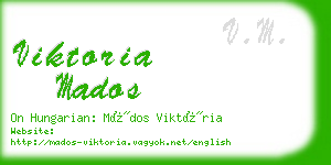 viktoria mados business card